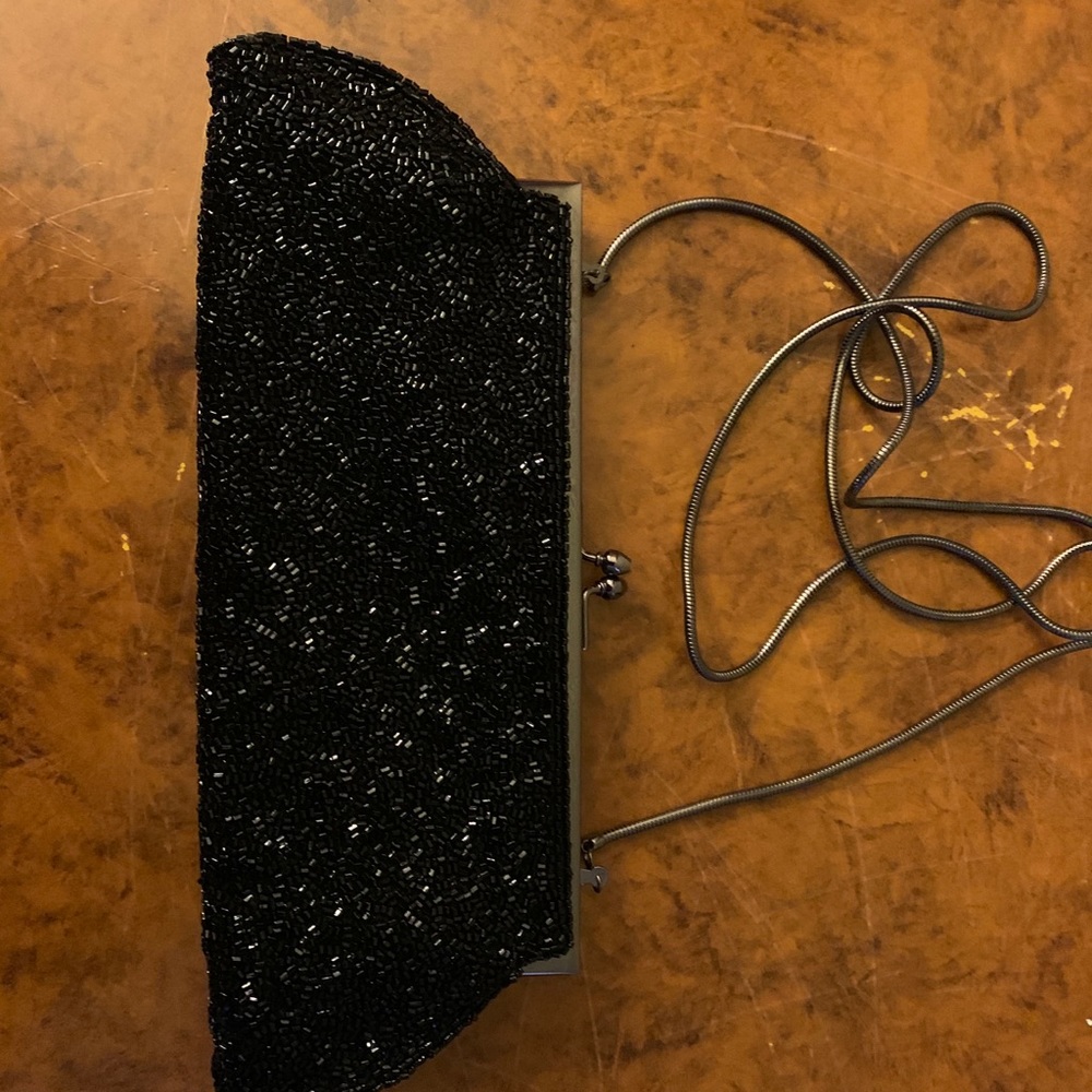 Preston & York Black Beaded Purse